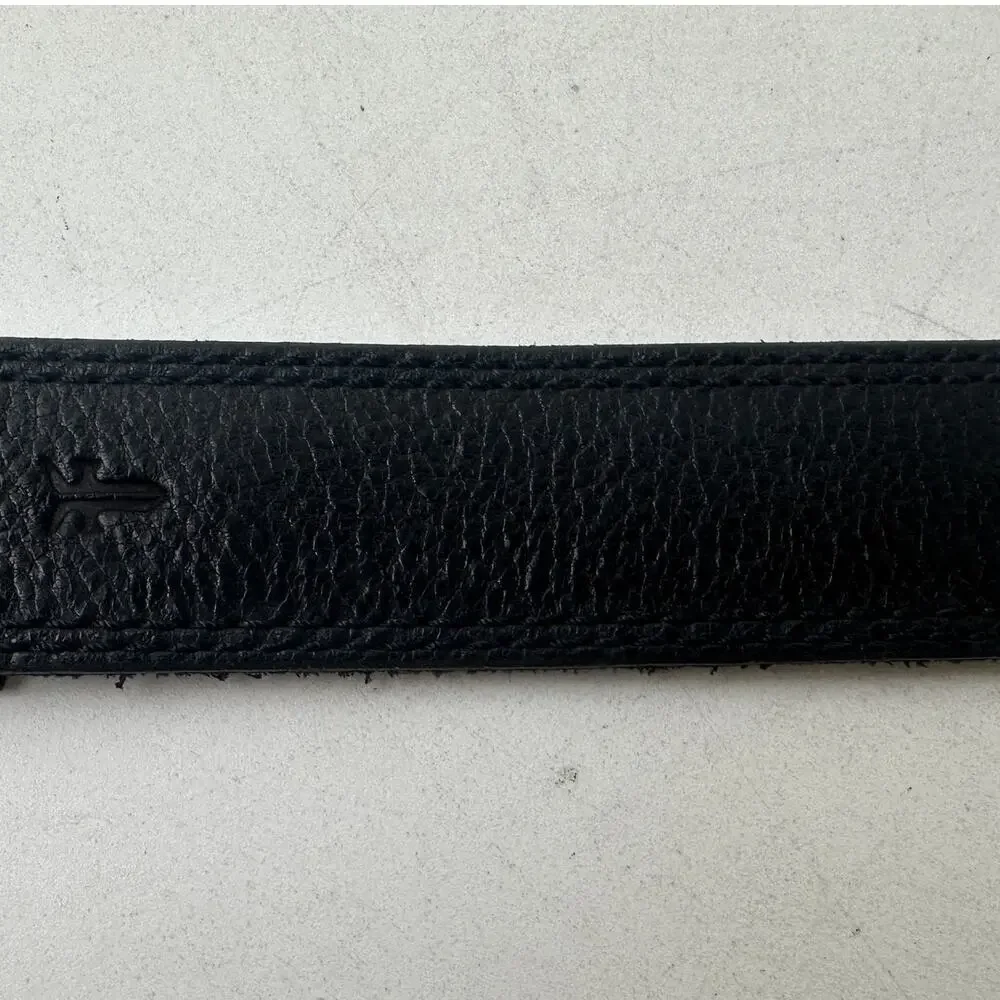 Frye Black Leather Diamond Studded Belt W/ Silver Hardware Men's Sz Large NWT